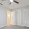 a room with white doors